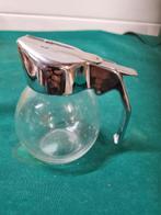 melkkan glas met schuif roestvrij, Antiek en Kunst, Ophalen of Verzenden