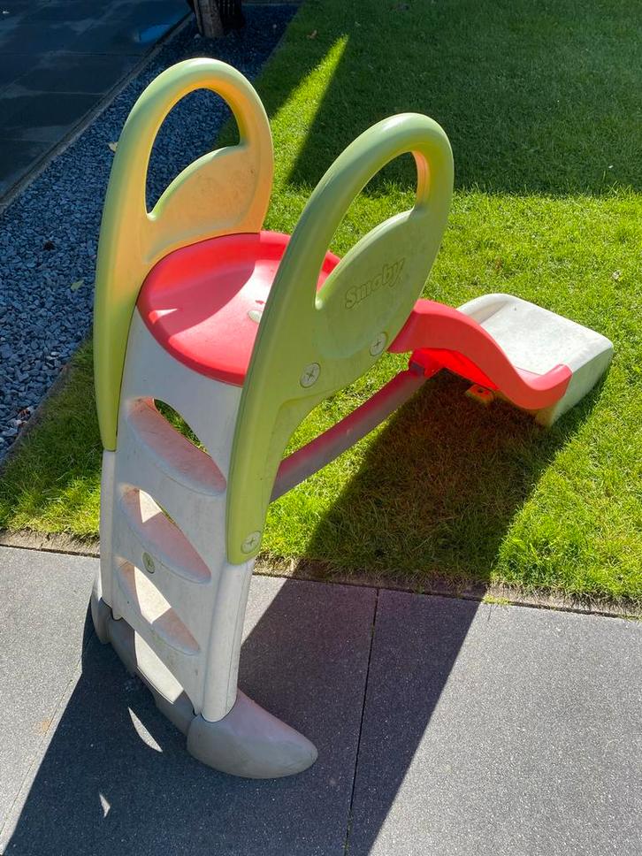 Smoby Glijbaan - Gebruikt, Groen/Rood, Kinderen en Baby's, Speelgoed | Buiten | Speeltoestellen, Gebruikt, Glijbaan, Ophalen