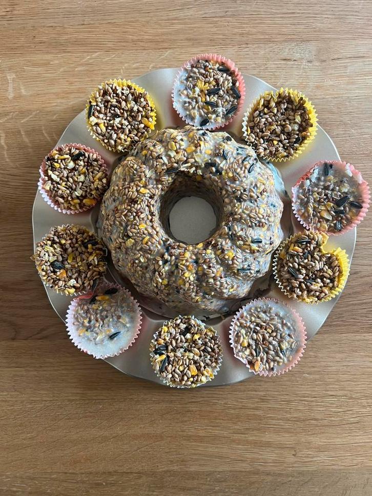 Vogeltaarten en vogelcupcakes voor stichting Flappus, Dieren en Toebehoren, Dierenvoeding, Vogel, Ophalen