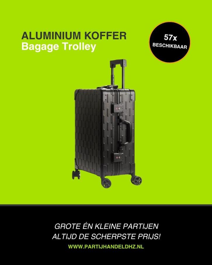 Bagage Trolley Zwart, Sieraden, Tassen en Uiterlijk, Koffers, Nieuw, Overige materialen, Minder dan 50 cm, 35 tot 45 cm, Slot