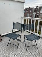 2 Inklapbare Tuinstoelen, Tuin en Terras, Tuinstoelen, Ophalen, Zo goed als nieuw, Metaal, Inklapbaar
