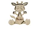 Gepersonaliseerde Giraffe Wanddecoratie met Naam, Verzenden, Nieuw, Wanddecoratie