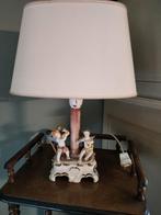 Oude tafel lamp, Italy, Capodimonte, Engelen, Huis en Inrichting, Lampen | Tafellampen, Minder dan 50 cm, Ophalen of Verzenden