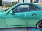 MERCEDES SLK R170 Groen 252 Links deur portier 1996-2004, Ophalen, Gebruikt, -, Deur