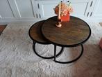 Salontafel tafel set van 2, Ophalen, 50 tot 100 cm, Vele, Rond