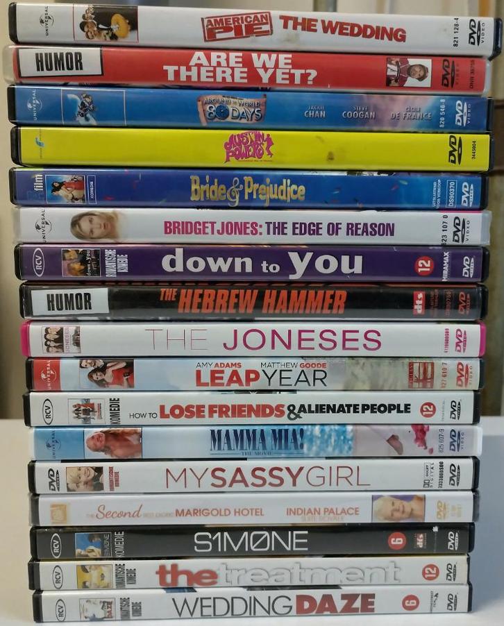 GRATIS 19 DVDs komedie: Austin Powers, Bridget Jones e.v.a., Cd's en Dvd's, Dvd's | Komedie, Zo goed als nieuw, Overige genres