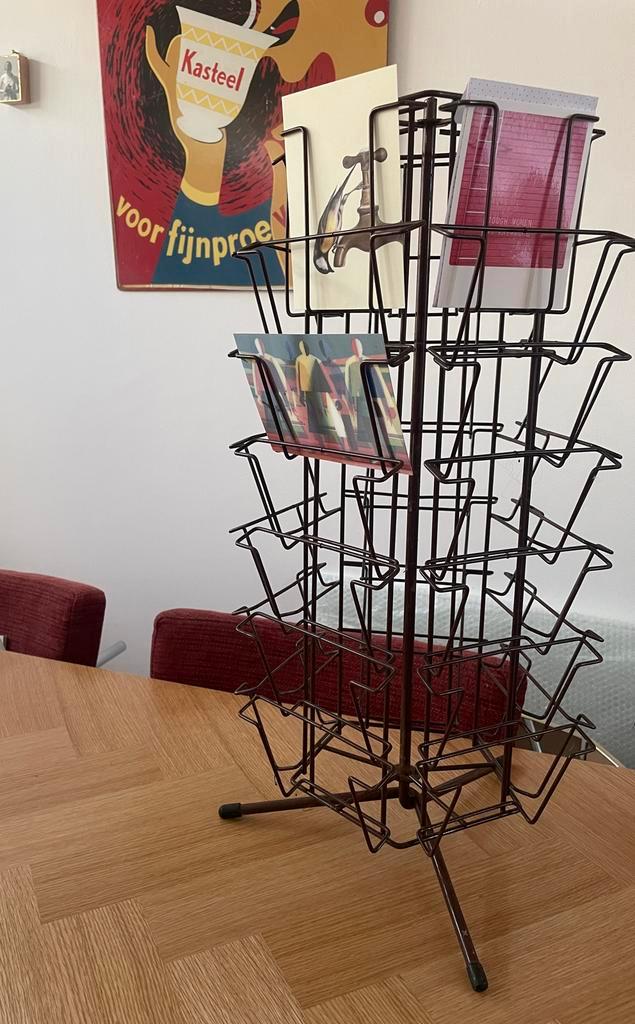 Vintage Kaartenrek - Draaibaar, Diversen, Wenskaarten, Zo goed als nieuw, Ophalen of Verzenden
