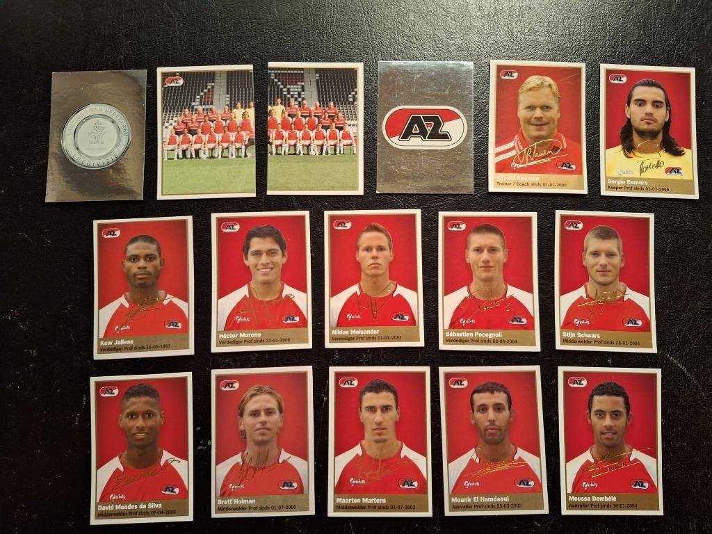 Complete set stickers AZ Alkmaar 2009-10, Verzamelen, Ophalen of Verzenden, Zo goed als nieuw, AZ, Poster, Plaatje of Sticker