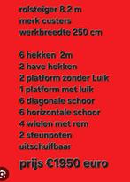 Rolsteiger merk custers  8.2 m, Doe-het-zelf en Verbouw, Steigers, Ophalen, Rolsteiger of Kamersteiger, 5 meter of hoger