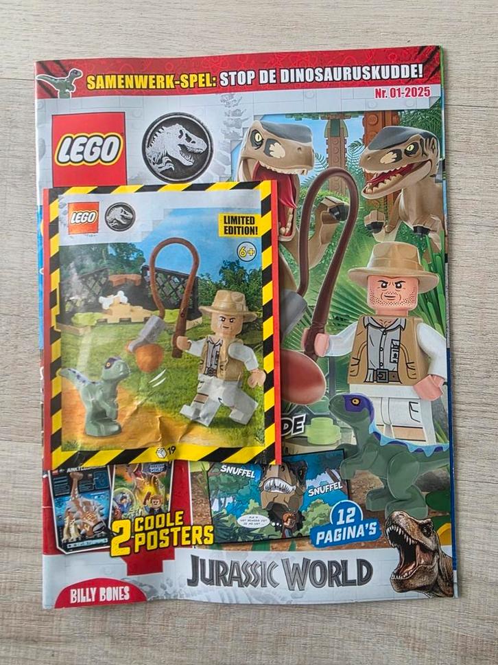 Lego jurassic world tijdschrift, Kinderen en Baby's, Speelgoed | Duplo en Lego, Nieuw, Ophalen of Verzenden