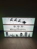 Lightbox (achterzijde mintgroen) met thema Sint en Kerst, Huis en Inrichting, Woonaccessoires | Tekstborden en Spreuken, Ophalen of Verzenden