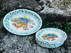 Italiaans Servies STOTT met kreeft motief - Bord en Schaal, Ophalen of Verzenden, Zo goed als nieuw, Bord(en), Overige stijlen