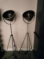 Industriële Vloerlampen - Set van 2, Ophalen, Gebruikt, 100 tot 150 cm, Metaal