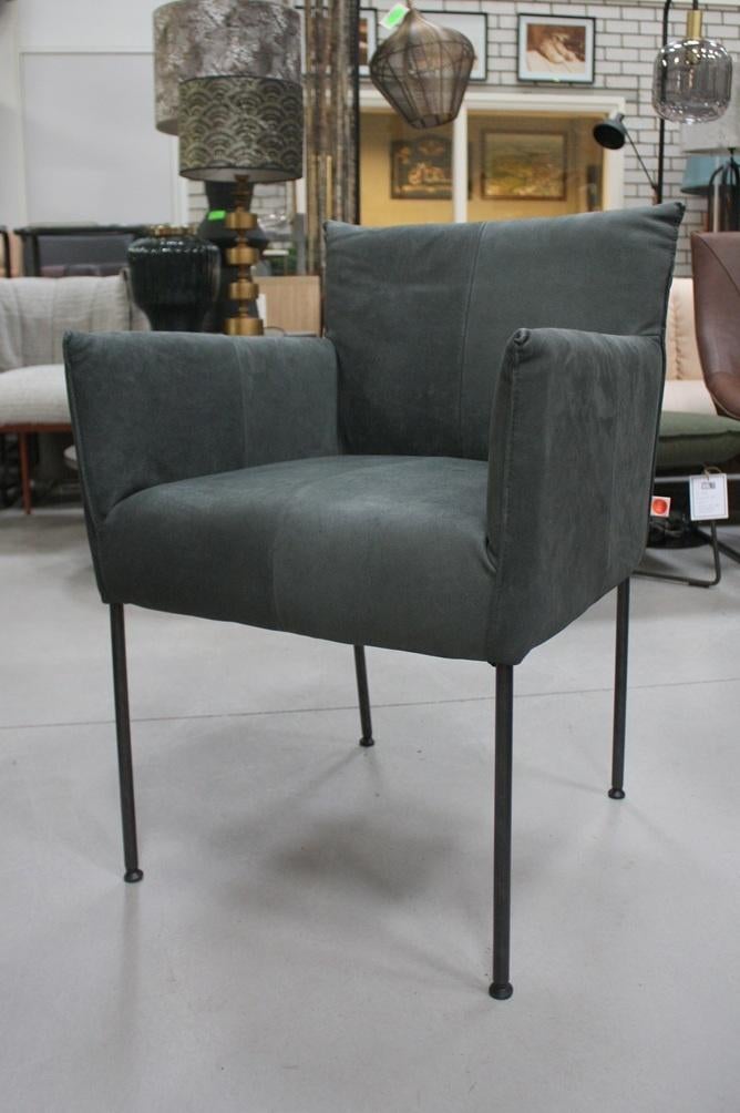7 x luxe eetkamerstoel Forward Jess leer armleuningen design, Ophalen, Zo goed als nieuw, Leer, Vijf, Zes of meer stoelen