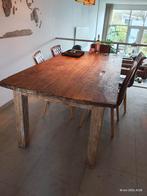 Mooie robuuste Houten Eettafel, Huis en Inrichting, Tafels | Eettafels, Ophalen, Gebruikt, 200 cm of meer, 50 tot 100 cm
