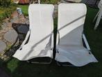 2 canvas stoelen verstelbaar, Ophalen, Gebruikt, Campingstoel