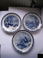 AARDEWERK 3 KERSTBORDEN v. PORCELEYNE FLES DELFT, Antiek en Kunst, Antiek | Wandborden en Tegels, Verzenden