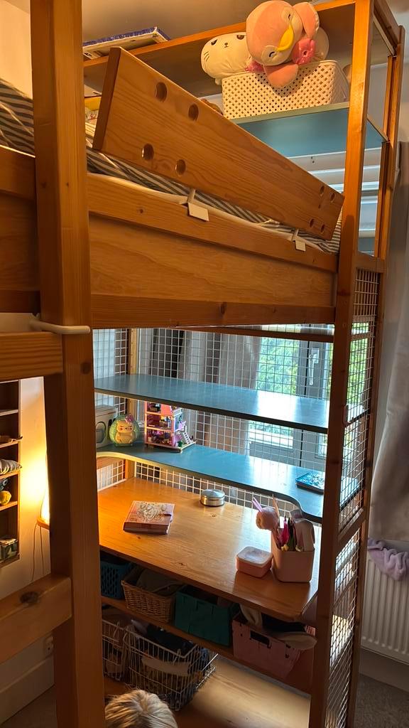Lundia stapelbed eenpersoons, Huis en Inrichting, Slaapkamer | Complete slaapkamers, Gebruikt, Eenpersoons, Ophalen