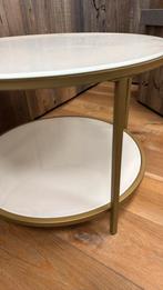 Salontafel metaal glas, Ophalen of Verzenden, Zo goed als nieuw