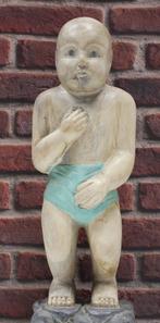 Houtsnijwerk beeld Thaise jongen ca. 64 cm, Ophalen of Verzenden