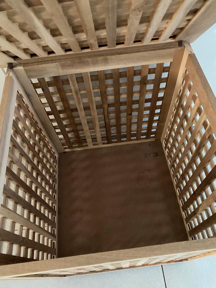 Houten Opbergkistje / Bijzettafel, Huis en Inrichting, Woonaccessoires | Kisten, Zo goed als nieuw, 50 tot 75 cm, 50 tot 100 cm