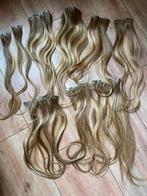 blonde hair extensions clip in human hair, Ophalen of Verzenden, Nieuw, Pruik of Haarverlenging