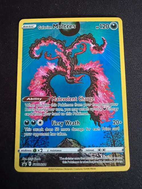 Galarian Moltres SWSH 284, Hobby en Vrije tijd, Verzamelkaartspellen | Pokémon, Zo goed als nieuw, Losse kaart, Ophalen of Verzenden