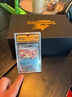 Charizard ex shiny treasure grade 10, Ophalen of Verzenden, Zo goed als nieuw, Meerdere kaarten, Foil