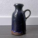 Rudi Stahl 3008/20 vaas vintage blauw chamotte West-Germany, Gebruikt, Blauw, Aardewerk of Porselein, Ophalen of Verzenden