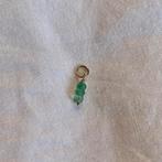 Hanger smaragd stenen goud 9 karaat, Sieraden, Tassen en Uiterlijk, Kettinghangers, Verzenden, Zo goed als nieuw, Goud