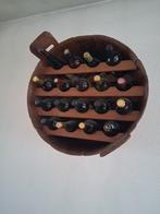 Wijnrek van eikenhouten wastobbe, Ophalen, Gebruikt, 50 tot 75 cm, 15 tot 25 flessen