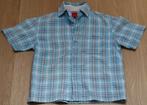 ESPRIT jongens ruitjes blouse ZGAN Maat 128/134 (Blauw/Wit), Jongen, Ophalen of Verzenden, Zo goed als nieuw, Overhemd of Blouse