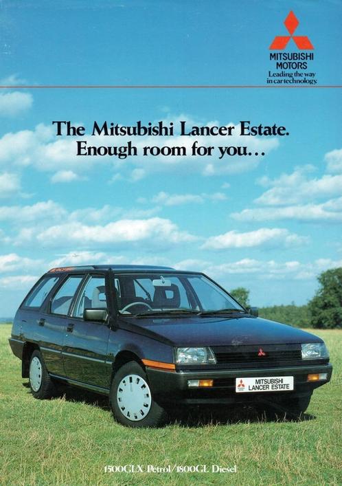 Folder Mitsubishi Lancer Estate (Engelse uitgave - 1985), Boeken, Auto's | Folders en Tijdschriften, Gelezen, Mitsubishi, Verzenden