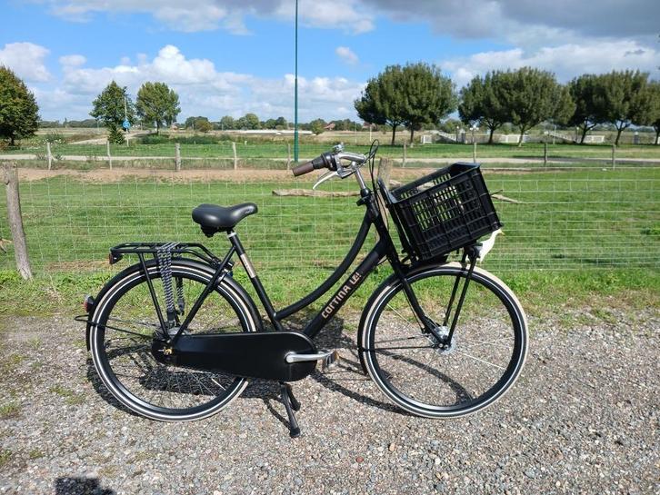 CORTINA U4 - NIEUWSTAAT - JET BLACK MATT - FRAME 57 / 7 N, Fietsen en Brommers, Fietsen | Dames | Damesfietsen, Zo goed als nieuw