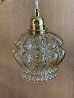 Vintage Glazen Lampenkap Parelmoer Glans, Ophalen, Gebruikt, Glas, Minder dan 50 cm