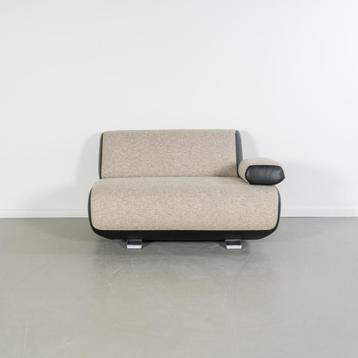 1x Leolux Guadalupe 1,5-zits Bank Beige Stof - Chroom beschikbaar voor biedingen