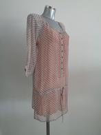 Antik Batik mini dress - zijden jurk + onder jurk small NEW, Bruin, Nieuw, Ophalen of Verzenden, Maat 36 (S)