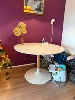 Ronde eettafel, Ophalen, Kunststof, Gebruikt, 100 tot 150 cm