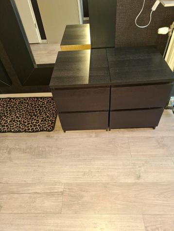 Ikea Malm Nachtkastjes - Set van 2 - afbeelding 1