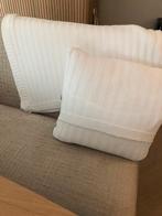 Heel mooi plaid en kussen hoes wit 100% katoen  merk NACO, Huis en Inrichting, Woonaccessoires | Plaids en Woondekens, Ophalen