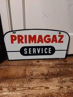 Primagaz service emaille bord dubbelzijdig, Ophalen of Verzenden, Zo goed als nieuw, Reclamebord