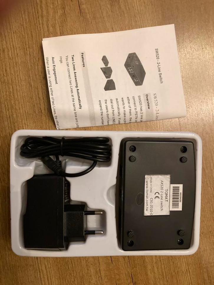 TOMAT AX520 2-Line Switch - Nieuw, Telecommunicatie, Vaste telefoons | Handsets en Draadloos, Nieuw, 1 handset, Ophalen of Verzenden