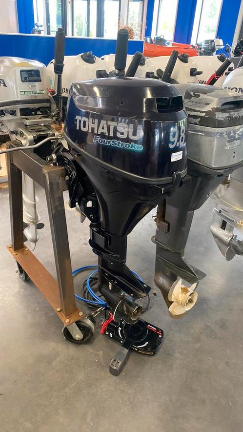 Tohatsu / Mercury  9.9 pk 4T e-start kort afst bed +garantie, Watersport en Boten, Buiten- en Binnenboordmotoren, Zo goed als nieuw
