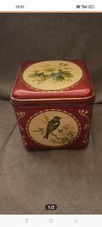 Mooi vintage blik met vogels, Ophalen of Verzenden