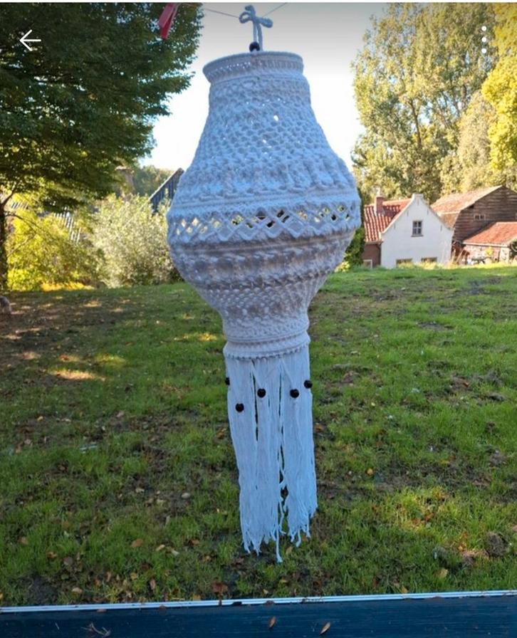 Handgemaakte Gehaakte Lamp, Huis en Inrichting, Lampen | Hanglampen, Nieuw, 50 tot 75 cm, Overige materialen, Ophalen of Verzenden