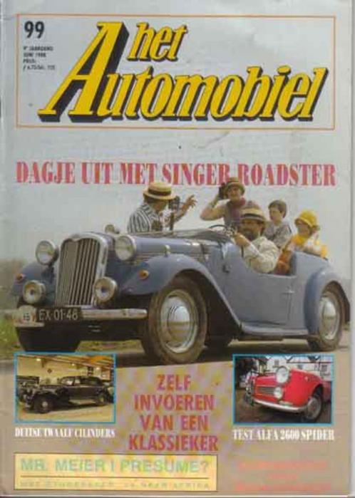 Automobiel 99 1988 : Alfa Romeo 2600 Spider - Singer - BMW, Boeken, Auto's | Folders en Tijdschriften, Gelezen, Algemeen, Ophalen of Verzenden