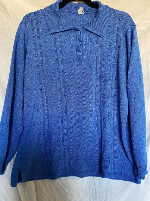 Opruiming .. trendy suoer aparte vintage style trui, Kleding | Dames, Truien en Vesten, Gedragen, Maat 38/40 (M), Blauw, Verzenden