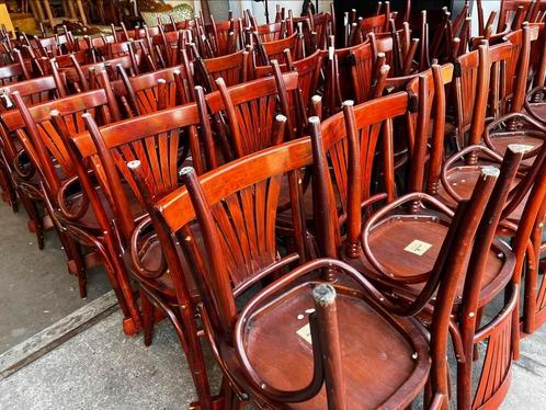 Vintage houten bistro stoel / cafetoel, Huis en Inrichting, Stoelen, Gebruikt, Eén, Bruin, Ophalen