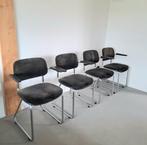 Set van 6 vintage stoelen, Huis en Inrichting, Ophalen, Gebruikt, Zwart, Vintage