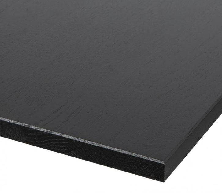 TABLO TAFELBLAD EIKEN BLACKNIGHT 180X90 CM, Huis en Inrichting, Tafels | Eettafels, Nieuw, 50 tot 100 cm, 150 tot 200 cm, Rechthoekig